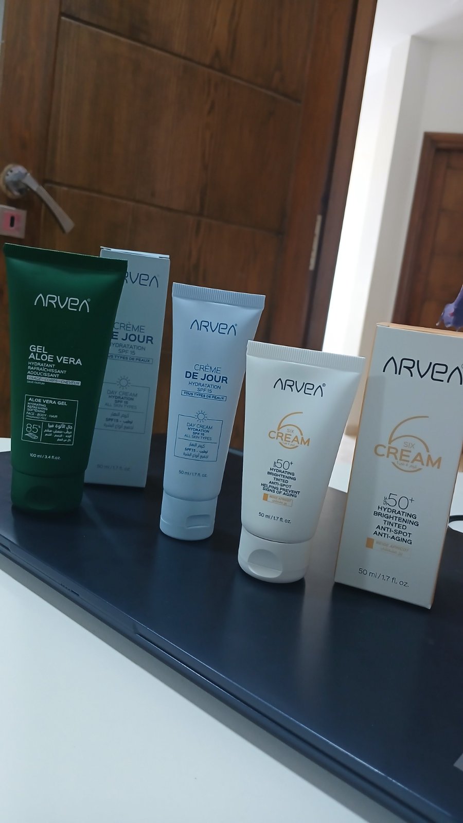 Pack arvea,  crème de jour,   gel aloe vera et six crème💫 