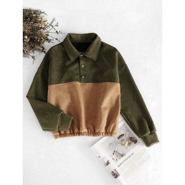 Pull vert caramel 💚🤎