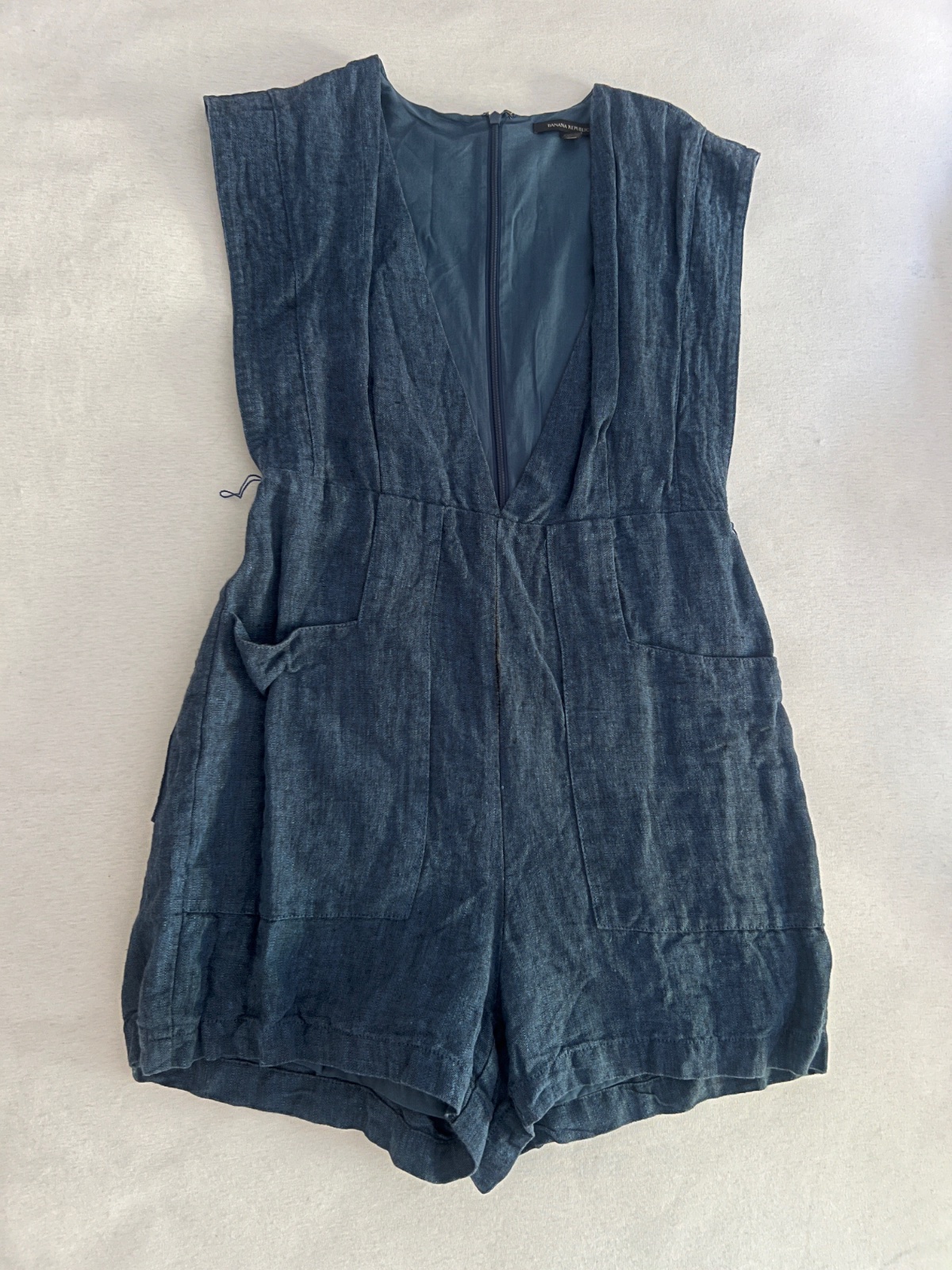 Combinaison short en lin