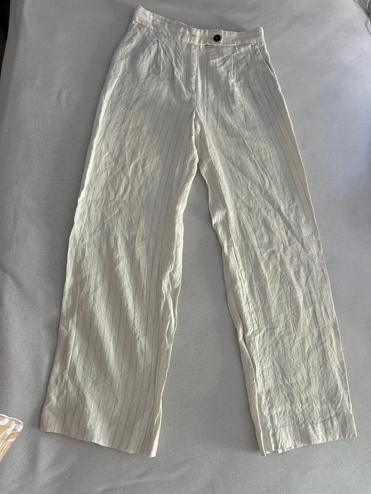 Pantalon lin raye