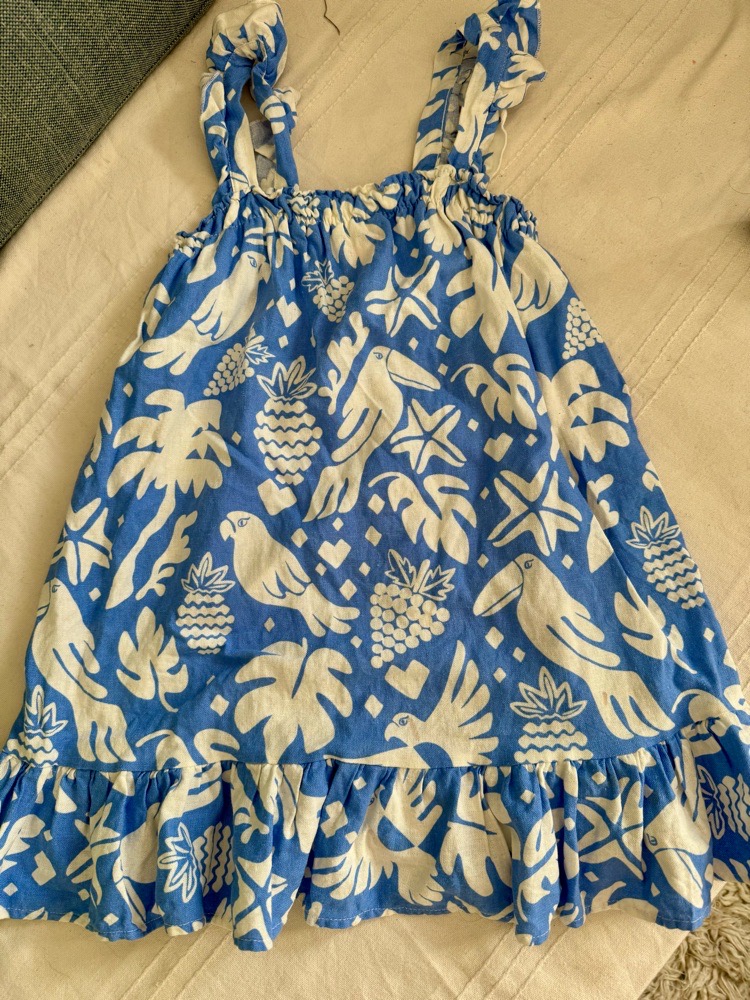 Robe bleu koton