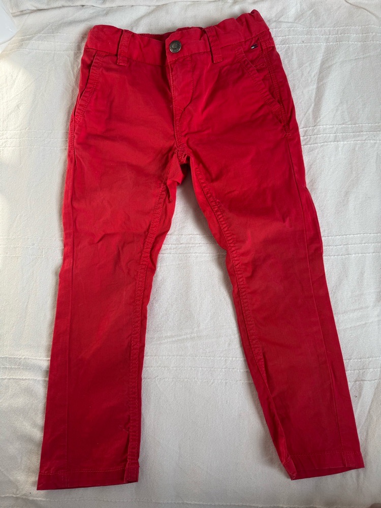Pantalon tommy rouge
