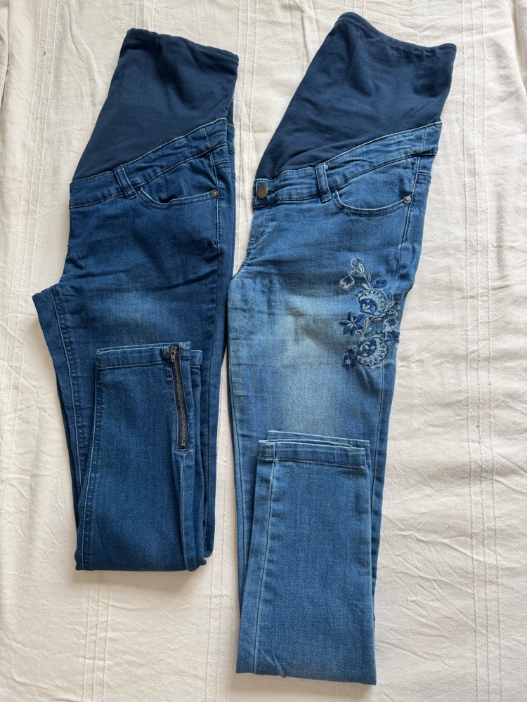 2 jeans de grossesse Verbaudet