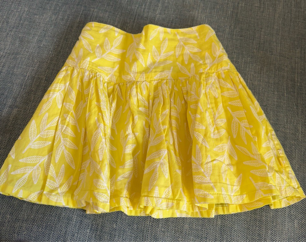 jupe trapeze jaune