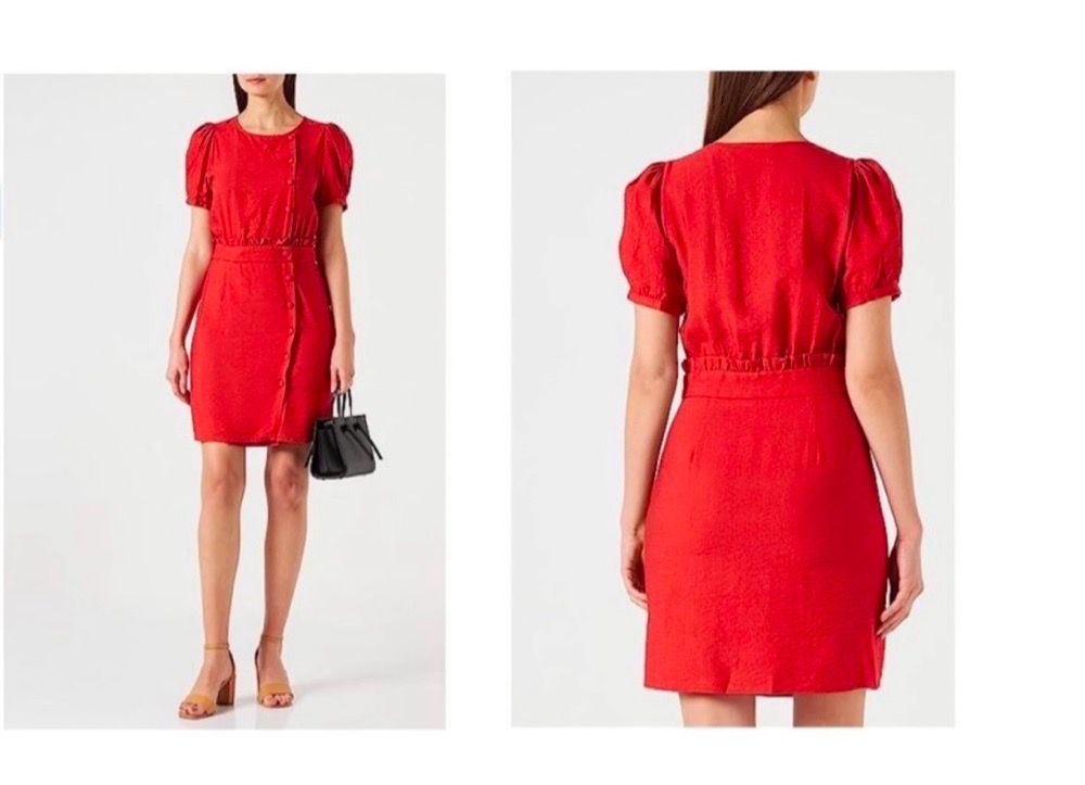 robe nafnaf rouge brique neuve