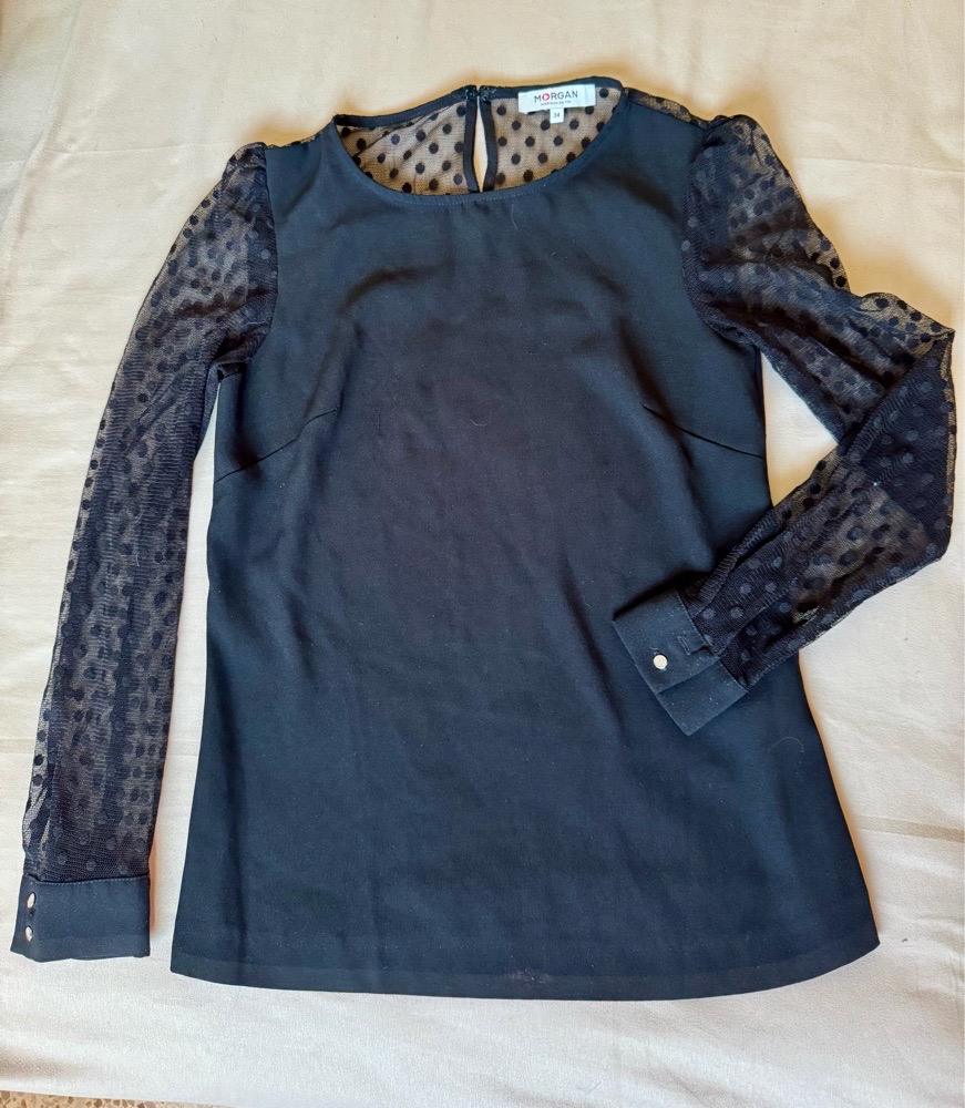 Blouse noire morgan
