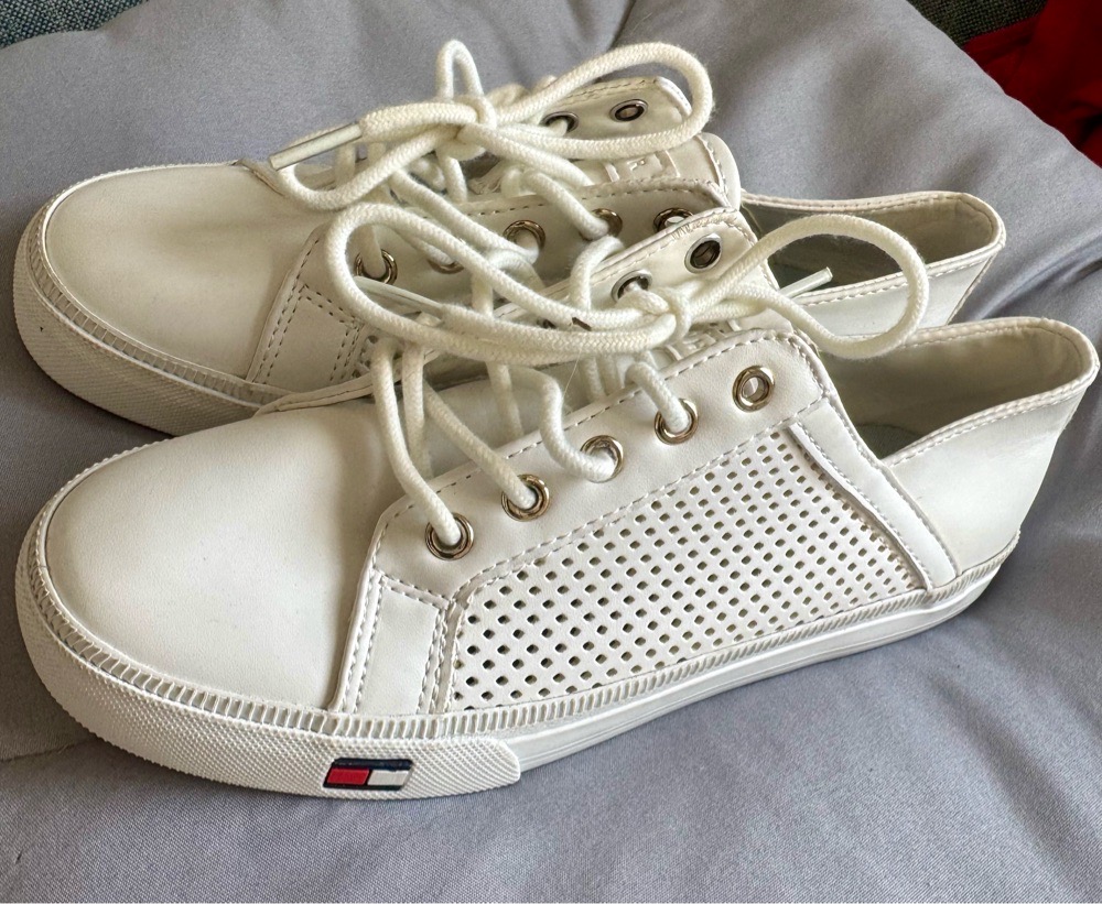 Baskets Tommy blanc