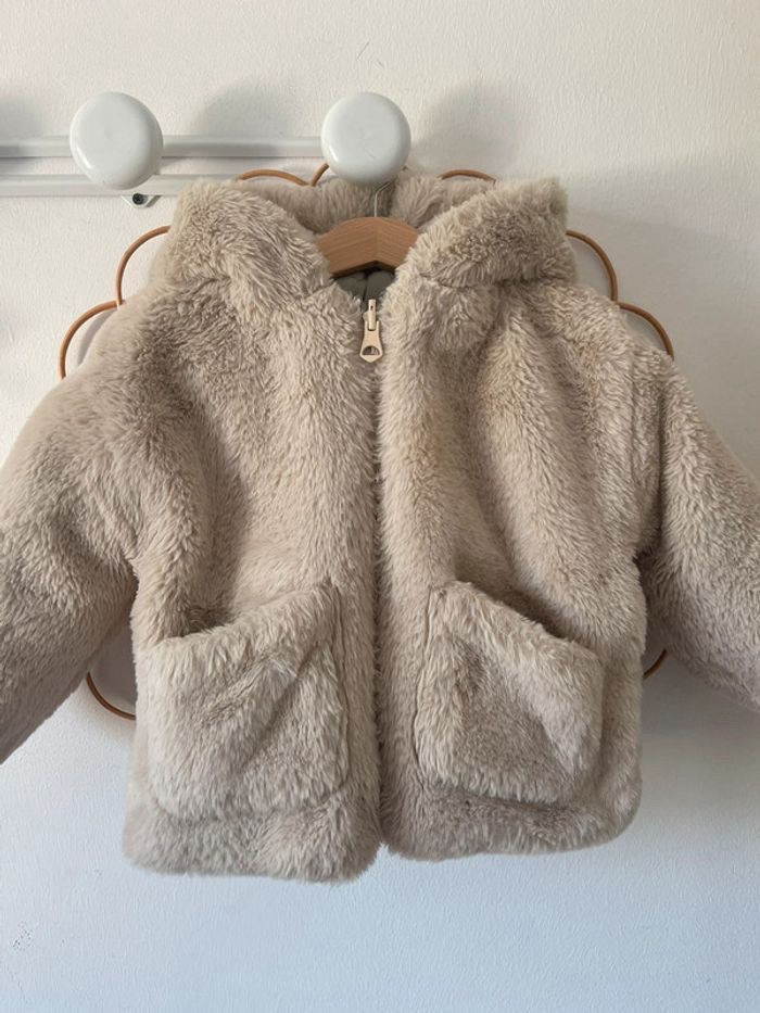 Manteau reversible fourrure zara
