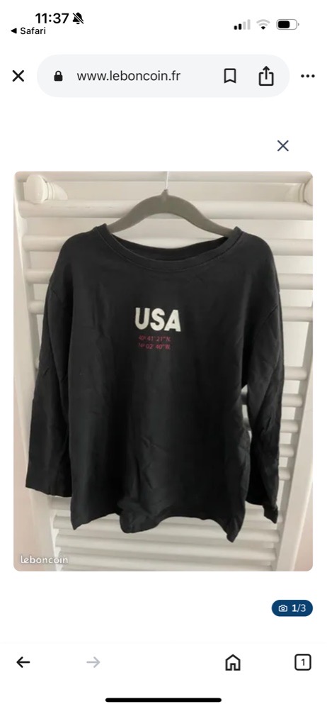 Pull noir zara