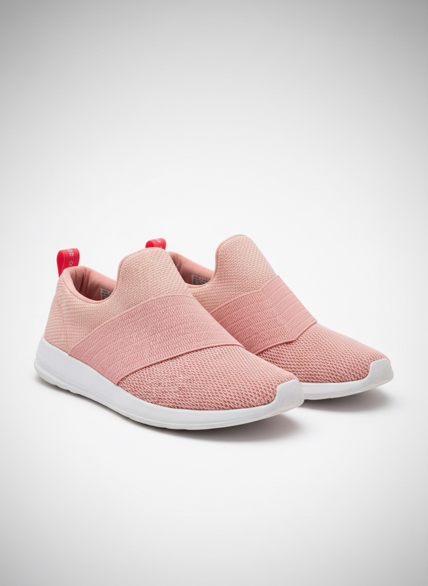 Baskets adidas en maille rose