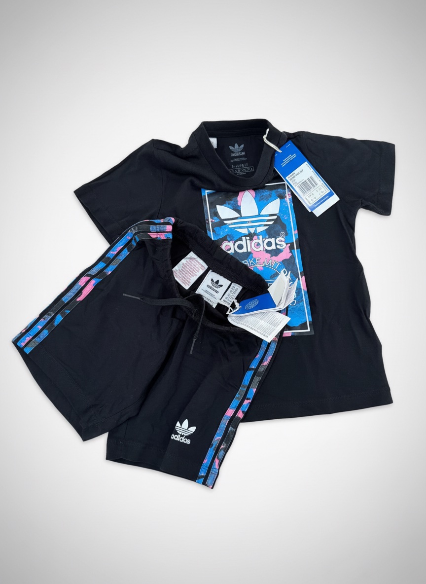 Ensemble adidas Originals bébé/enfant – T-shirt + short NEUF 🔥