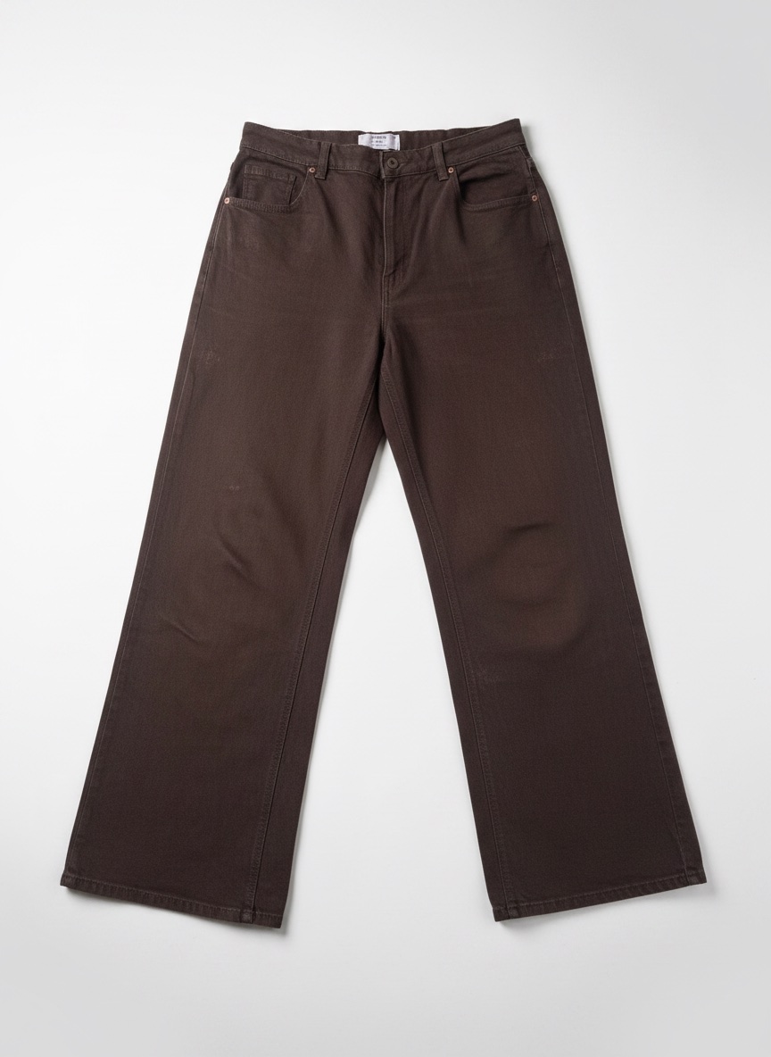 Denim pantalon marron