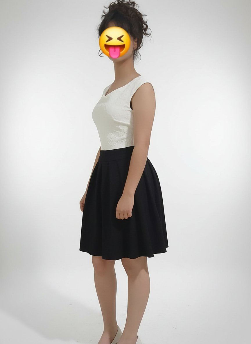 Robe noir et blanc taille XS/S