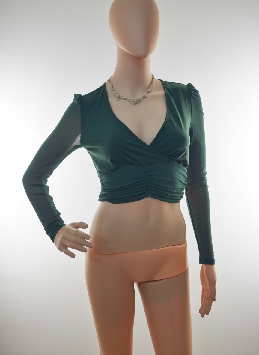 Top classy vert foncé