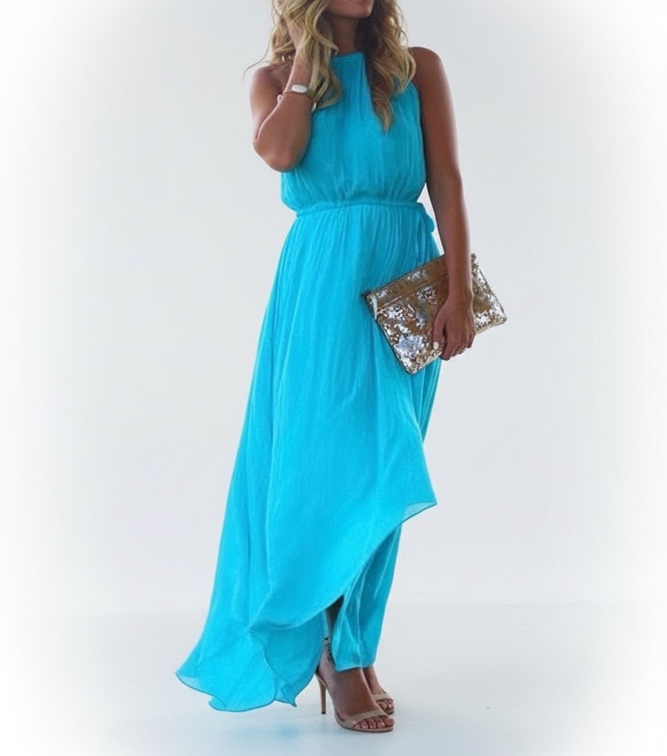 Robe turquoise