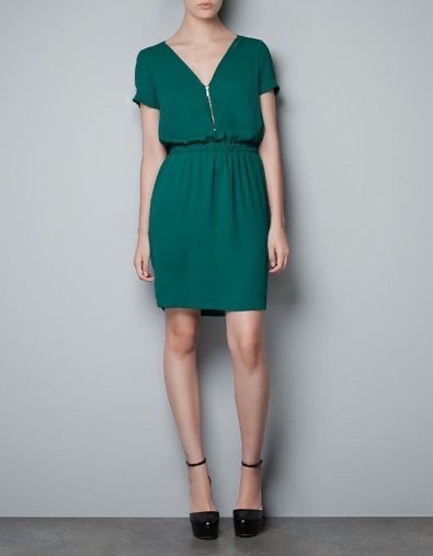 Robe verte Zara