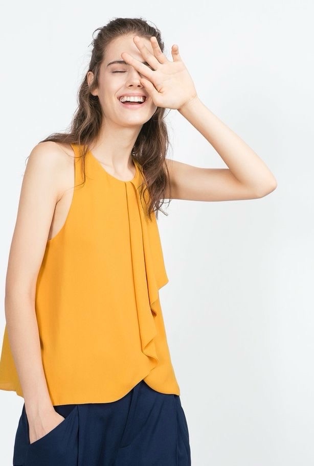 Top jaune Zara