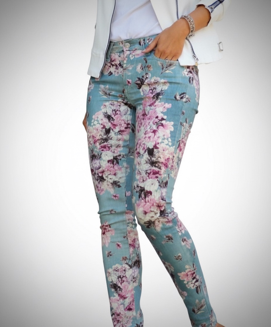Pantalon fleuri