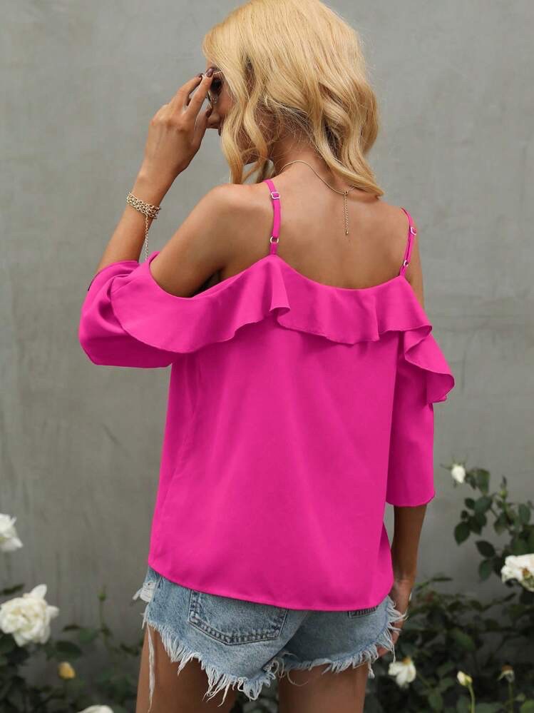 Blouse rose fushia