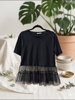 Tshirt bimatière Zara