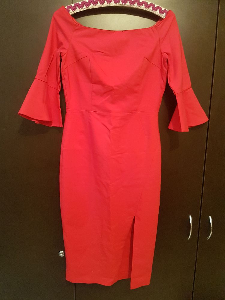 Robe Zara rouge.❤très chic❤