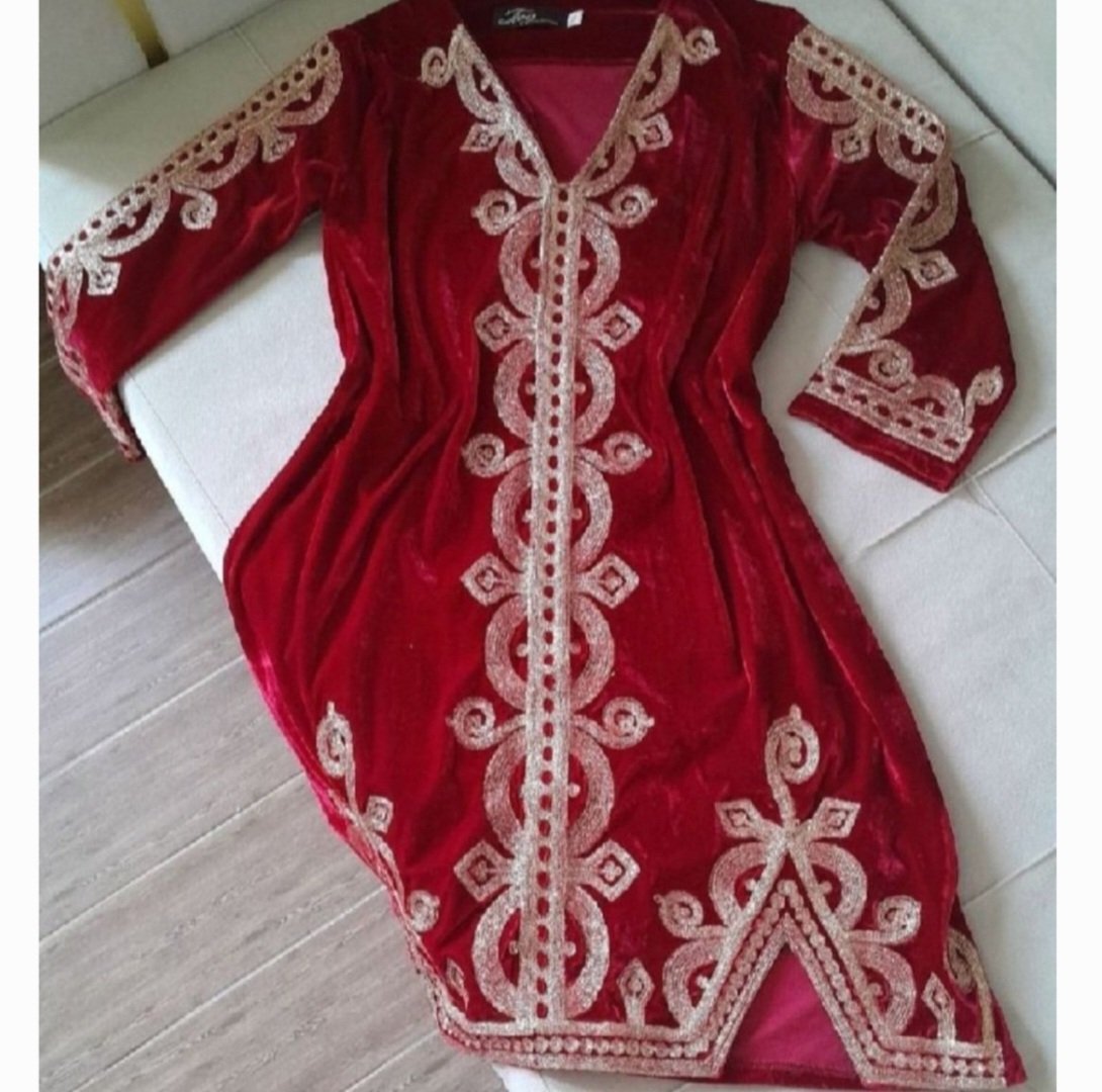 Caftan velours Rouge Chic