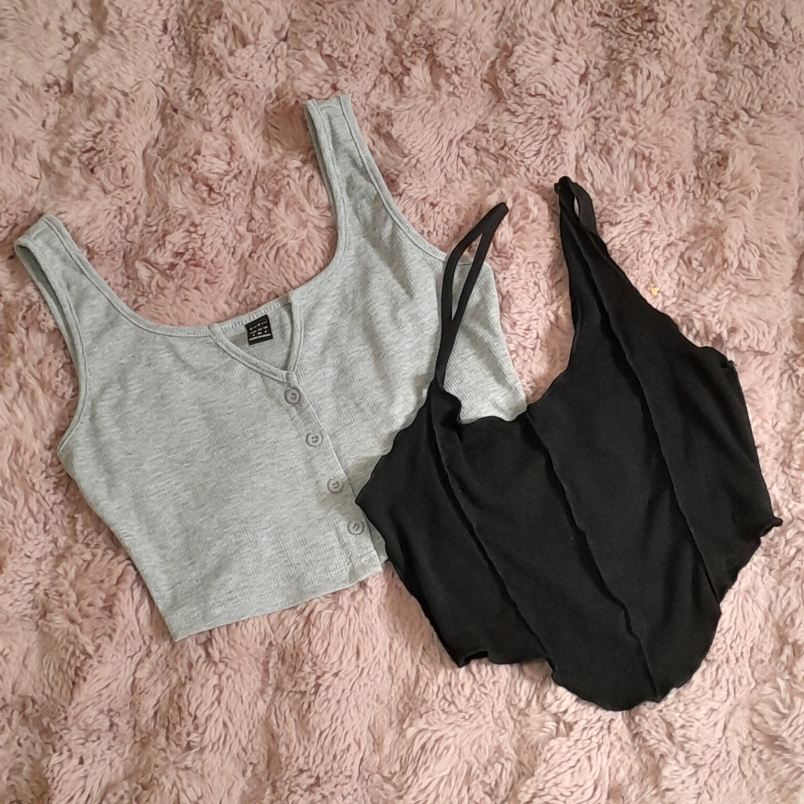 2 Top shein gris + noir