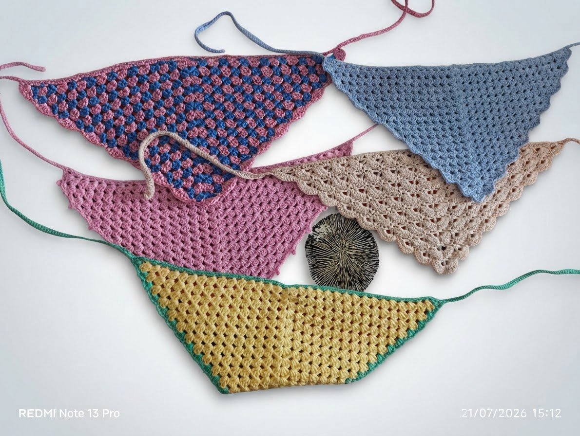 Foulard en crochet fait main – Style bohème