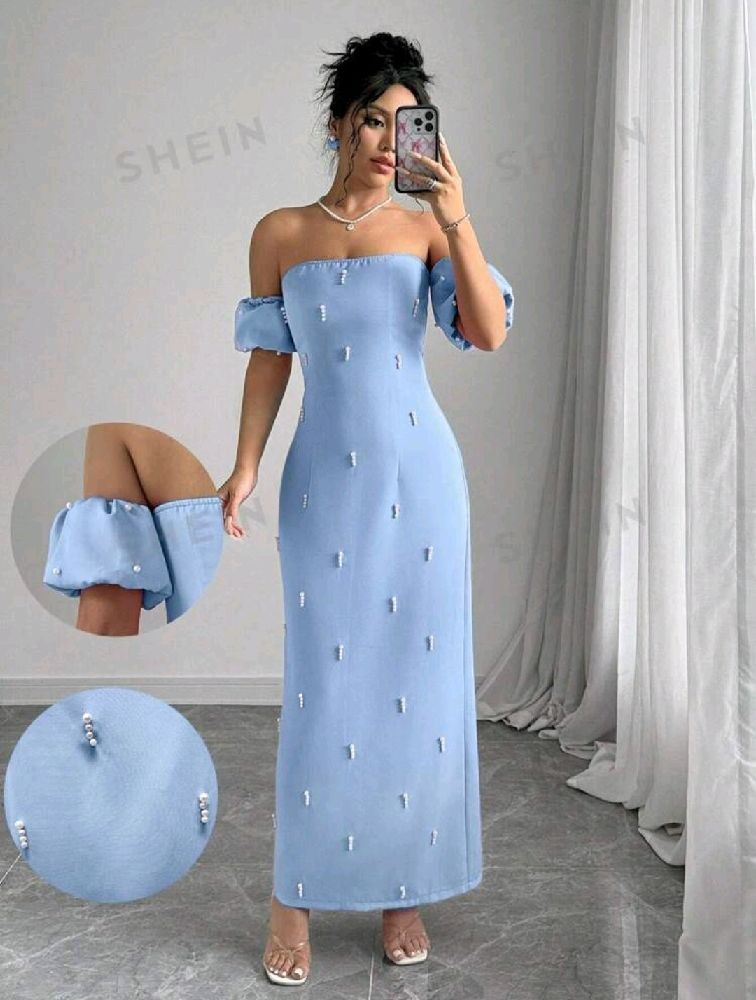 robe bleue 