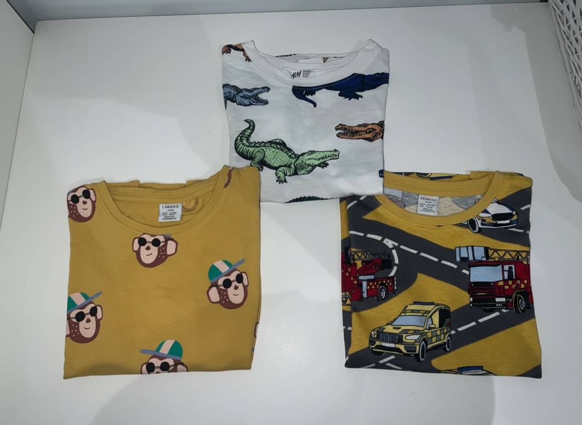 Lot de 3 Tshirts pour garcons 4/6 ans