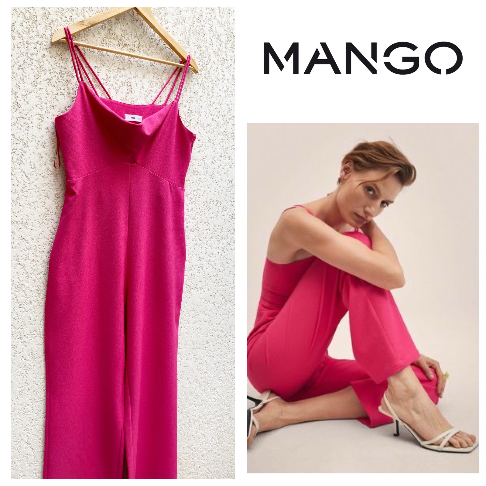 Combinaison MANGO rose fushia taille L/40 en excellent état