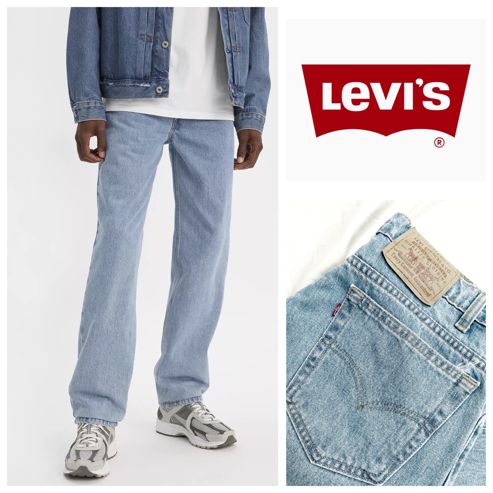 Une pièce rare! Jean vintage authentique Levi's® 550™ Relaxed bleu taille 34-32 en parfait état produit fin des années 90