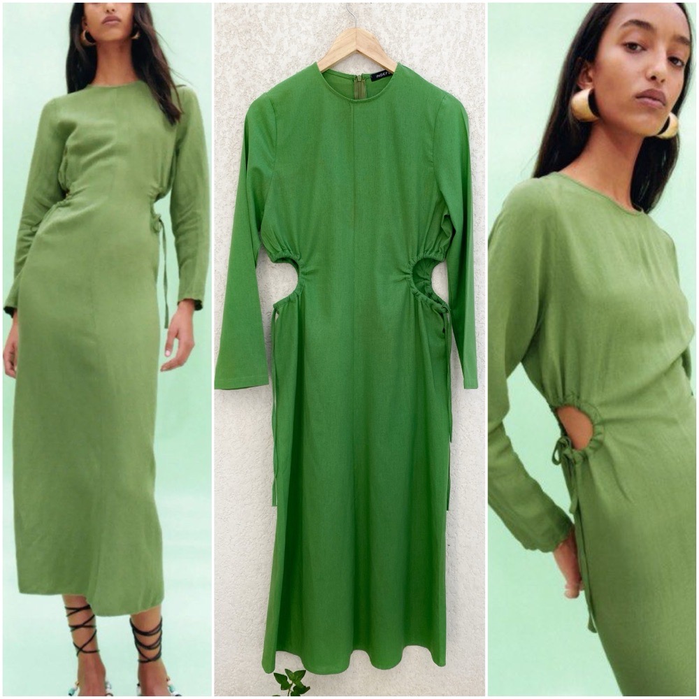 Robe midi verte taille M/L en parfait état