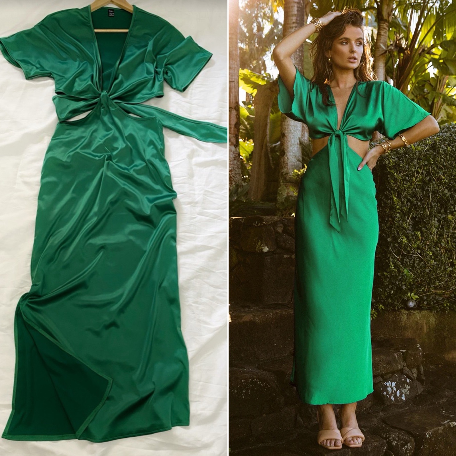 Robe verte taille 38/M neuve jamais portée