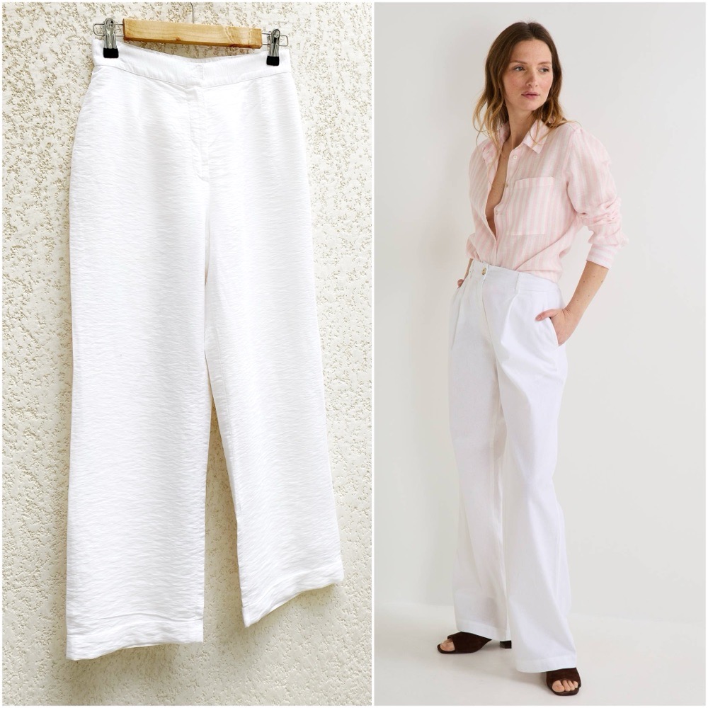 pantalon blanc avec doublure taille 34/XS en parfait état