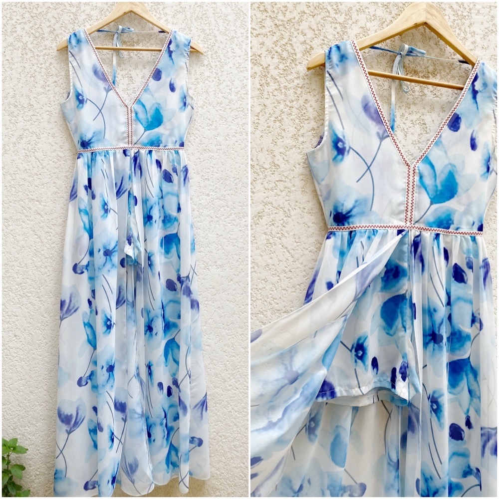 Combishort à motifs fleuris taille S/M en parfait état