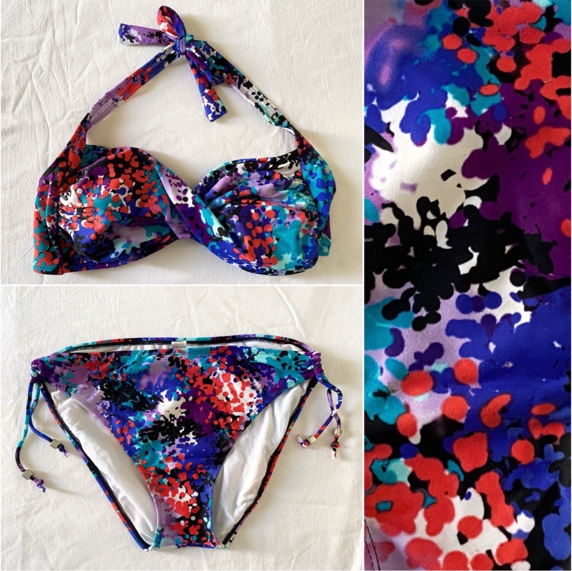 Bikini multicolore taille 40/L en parfait état