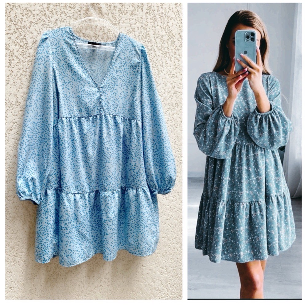  robe mi longue le tissu mahleeh w ybared NEWLOOK taille L/40 en parfait état 