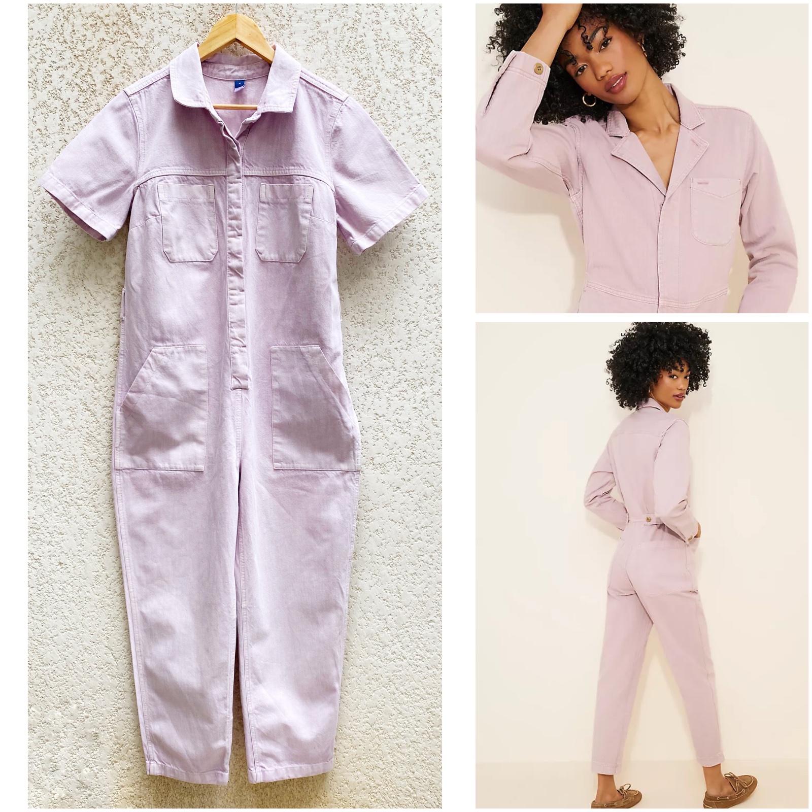 Combinaison en jean lilas OLD NAVY taille M/38 en parfait état