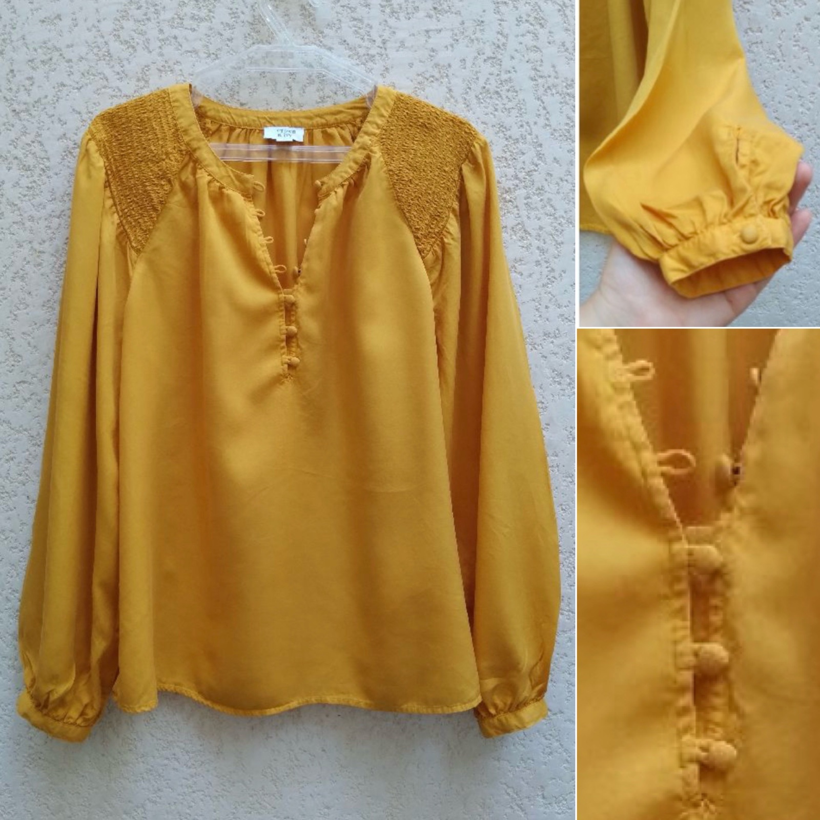 Blouse jaune moutarde Old Navy taille 38/M en parfait état 