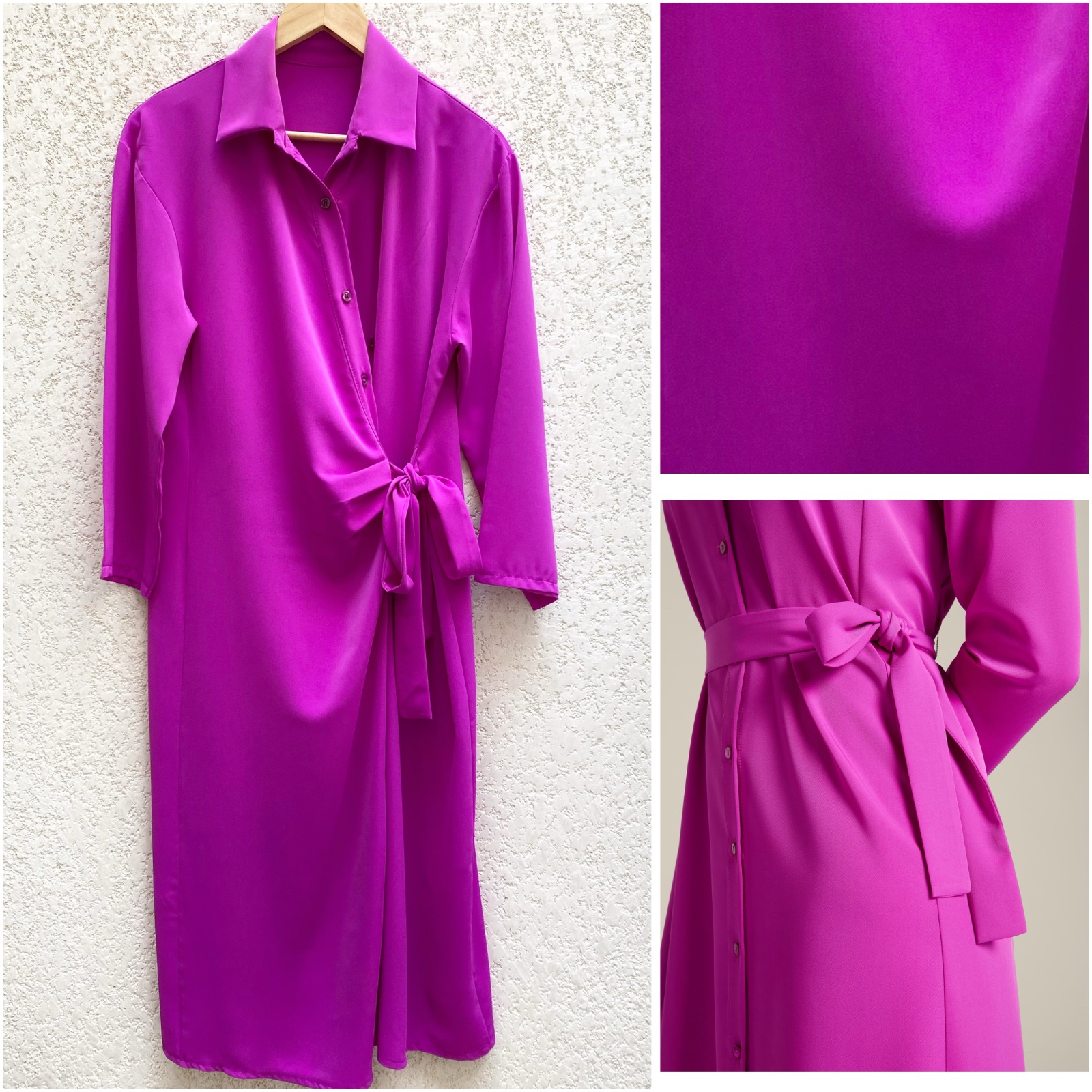 Robe chemise avec noeud taille unique convient à un 38/40 en parfait état