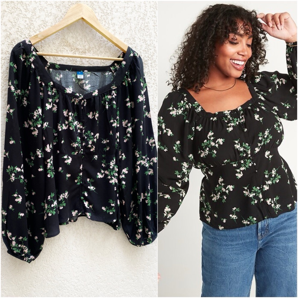 Blouse OLD NAVY à motifs fleuis taille XL/42 en excellent état