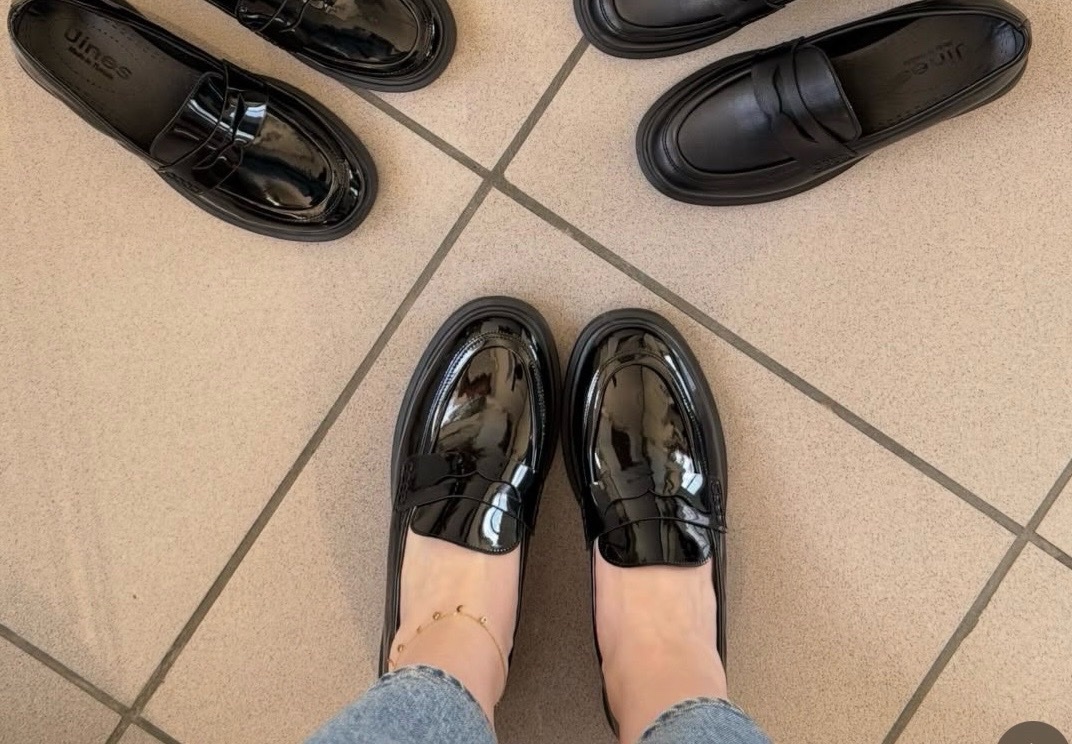 Derbies noirs vernis