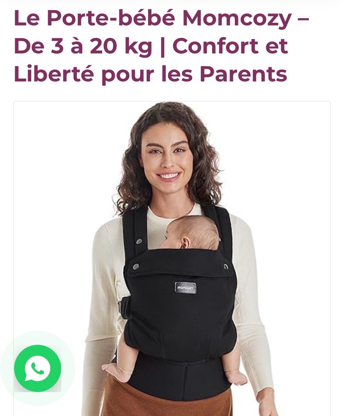 Porte bebe