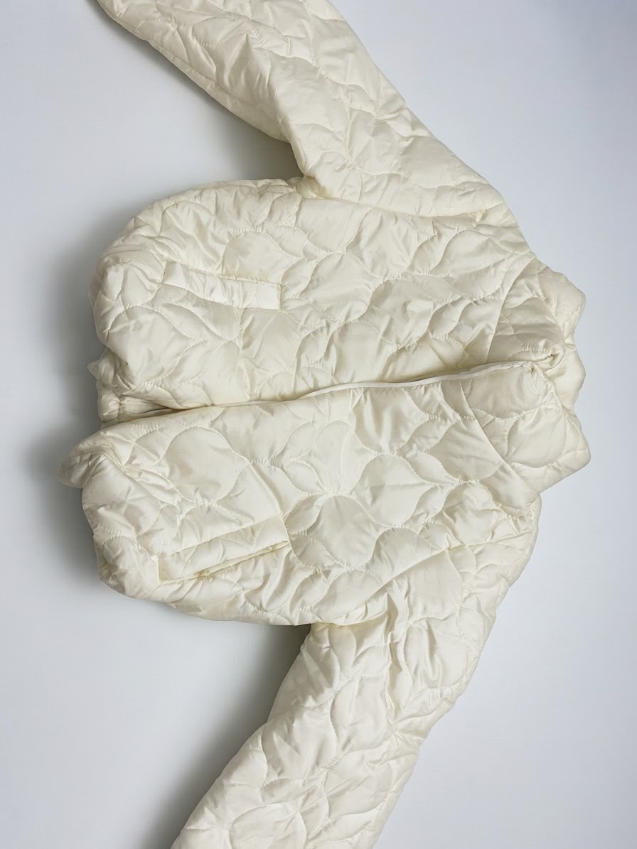 Manteau blanc cassé cool sytle 