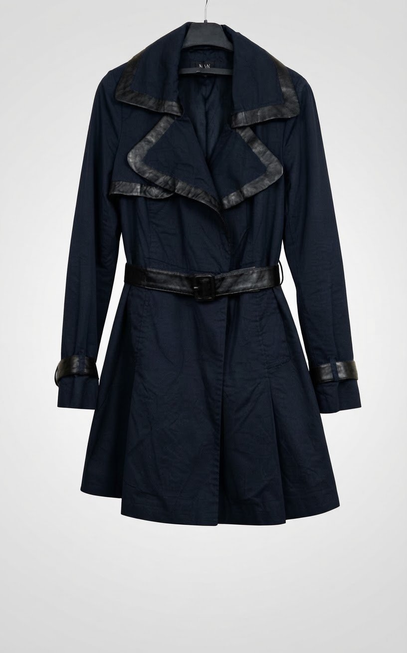 Trench bleu nuit foncé 