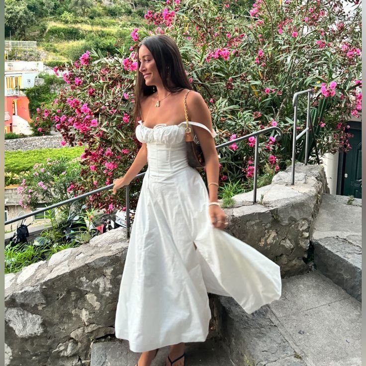 White Corset Style Dress 