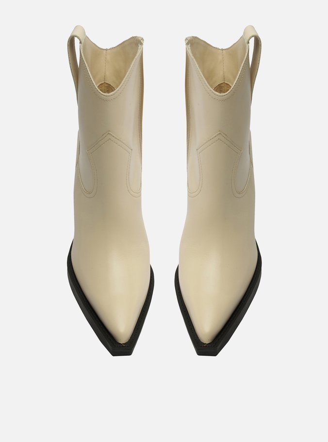 Bottines Cow-Boy stylé Couleur Écru 