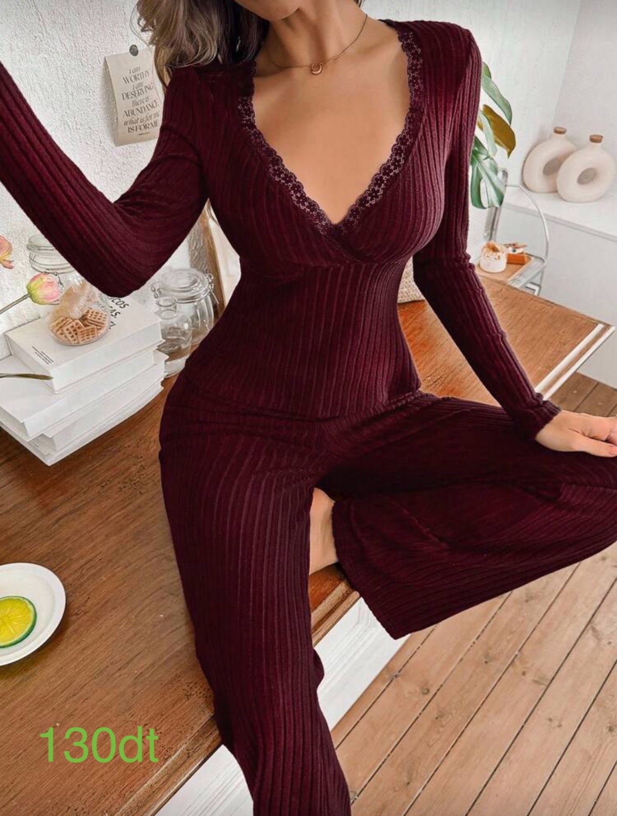 Pyjama burgundy shein