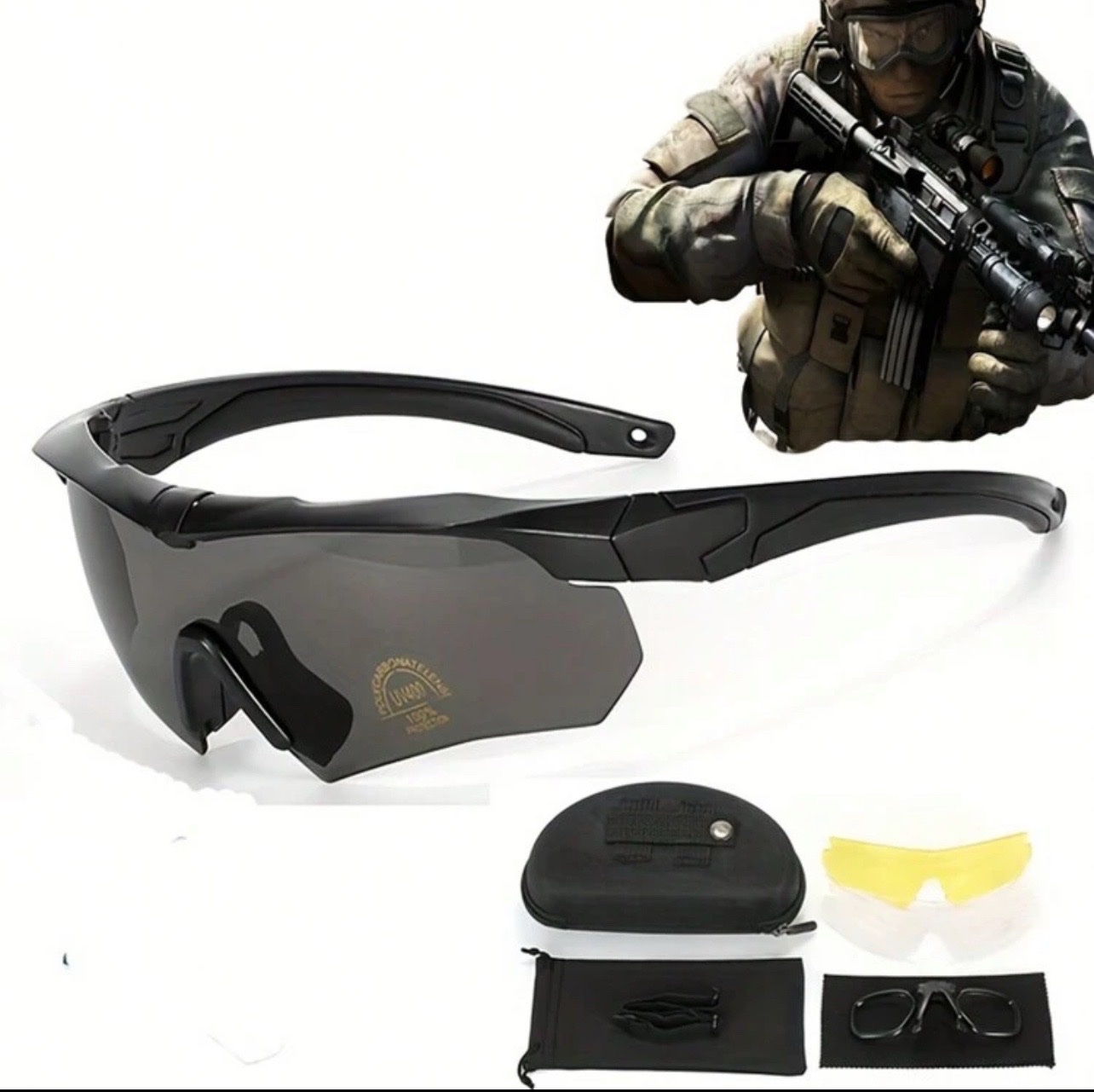 Lunettes style militaire/ bicyclette